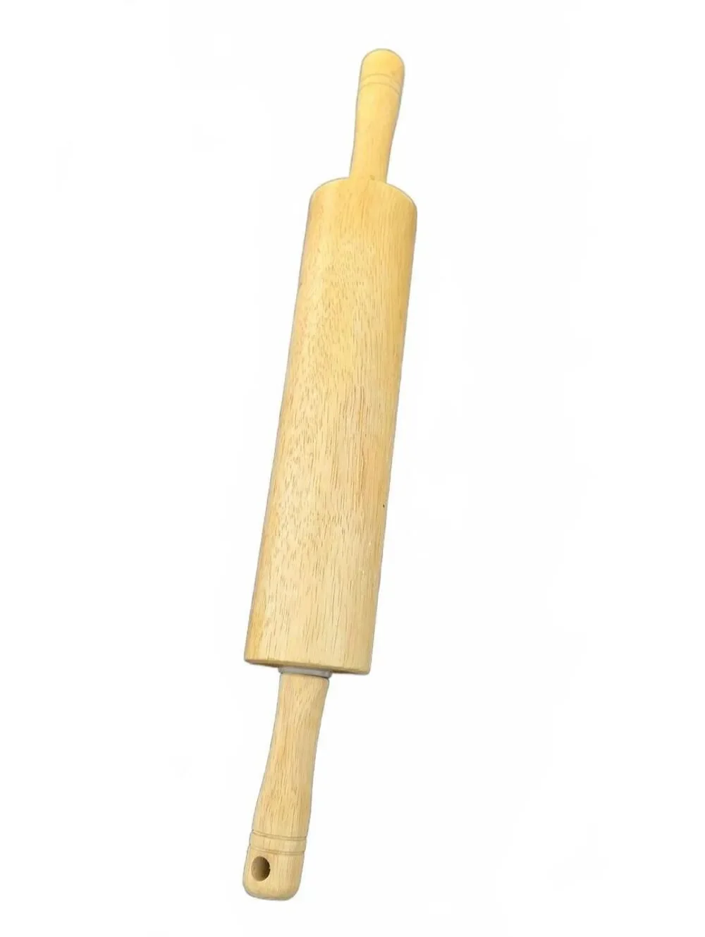 Wooden Rolling Pin with Handles for Baking and Cooking